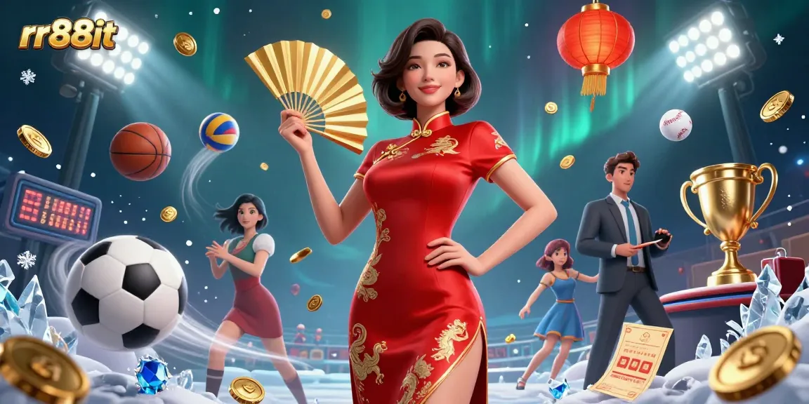 Experience thrilling excitement at rr88it with dynamic sports elements and vibrant casino imagery.