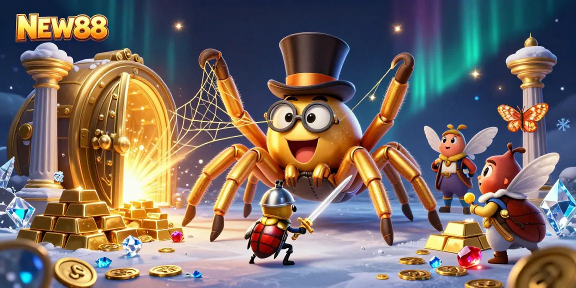 Engage with thrilling NEW88 casino adventures featuring vibrant characters and dazzling elements.