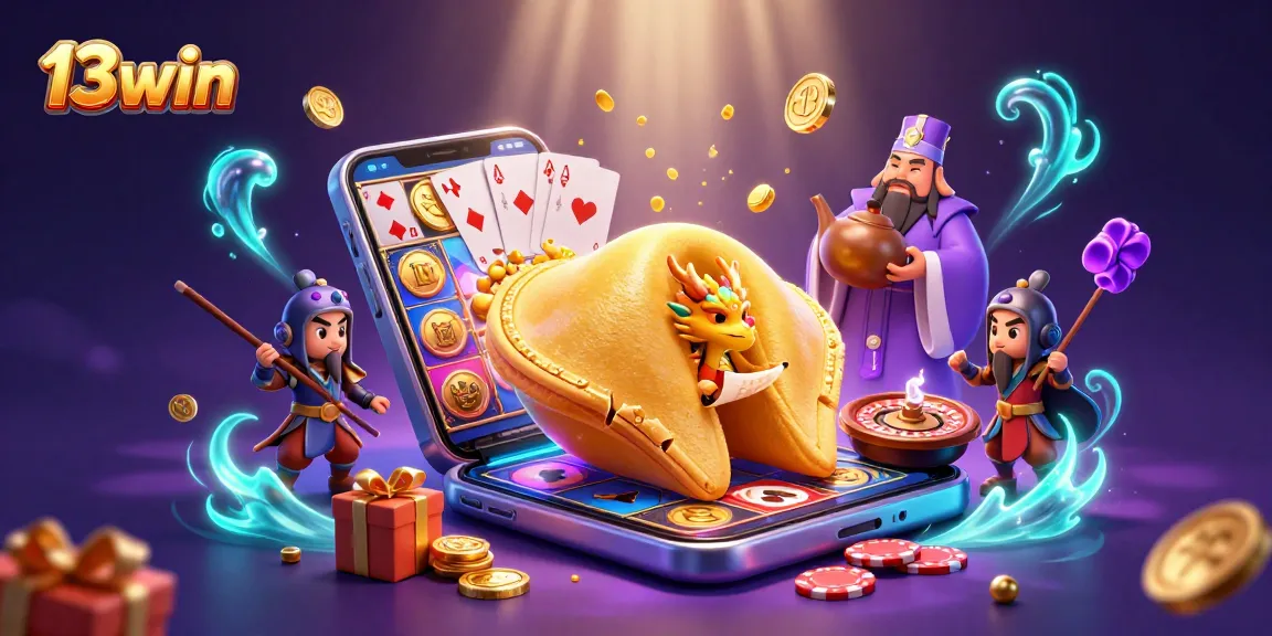 Experience thrilling gameplay at 13win with fantasy characters guarding golden riches and vibrant casino elements.