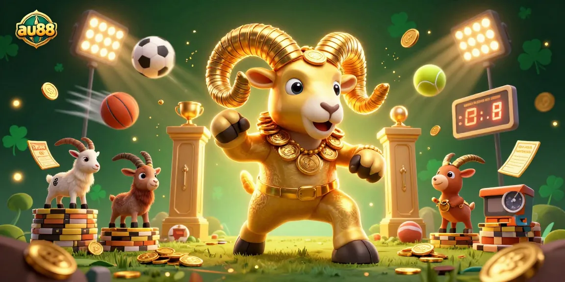 Experience thrilling wins at au88 with dynamic sports action in a vibrant golden casino setting.