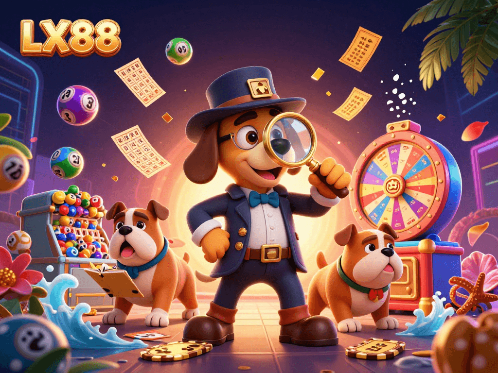Experience thrilling gameplay at LX88 with an exciting treasure hunt featuring lottery and casino elements.