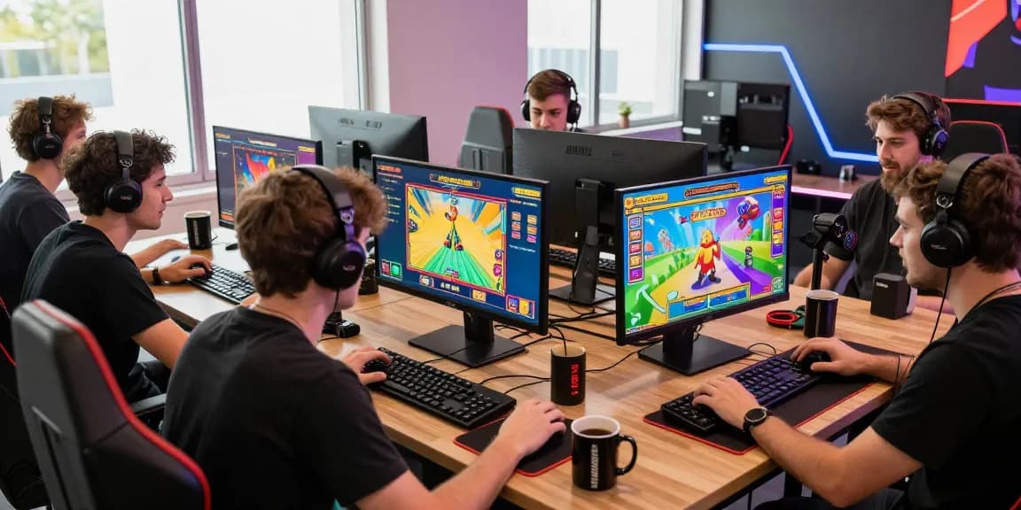 Interactive gaming scene showcasing LAVOWIN login experience with enthusiastic players.