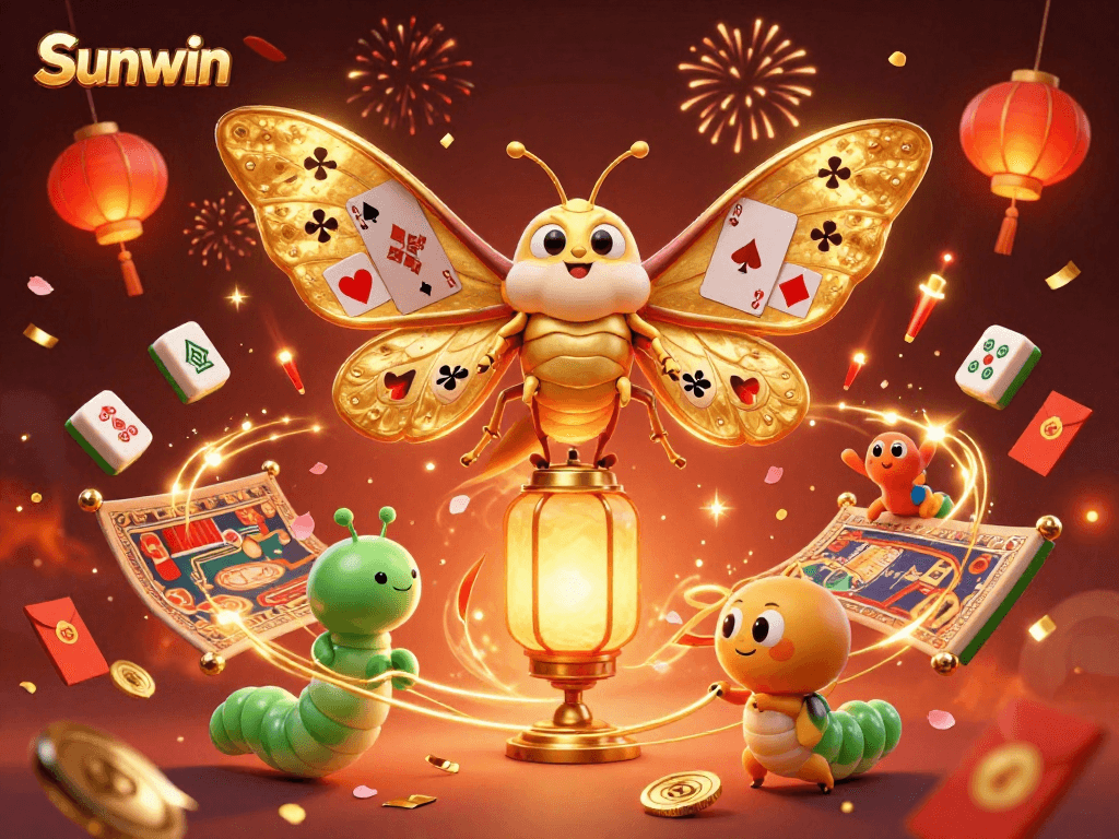 Experience the thrill of Sunwin gaming with colorful elements and winning motifs.