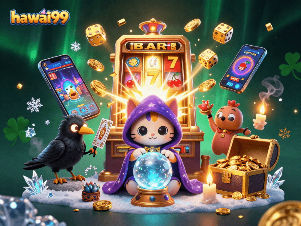 Engage with exciting casino adventures at hawai99, featuring vibrant characters and thrilling game elements.