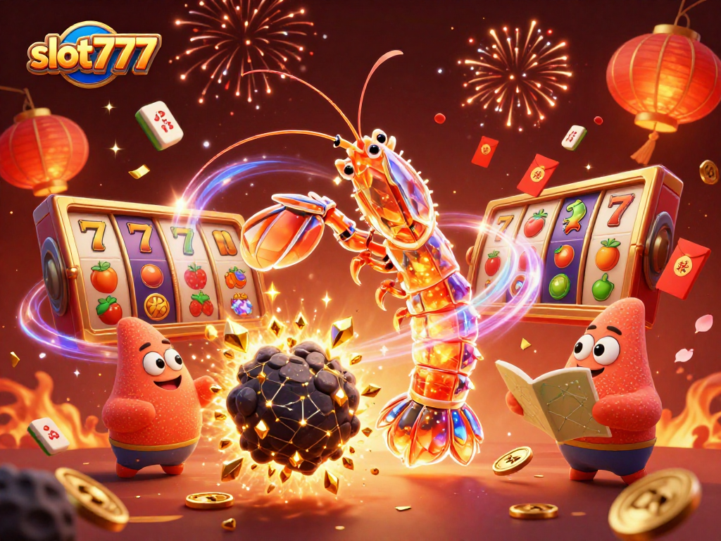 Experience exhilarating wins with slot777 in this vibrant casino illustration.