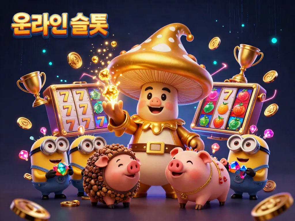 Experience the magic of 온라인슬롯 with vibrant 3D characters and dynamic slot game elements.
