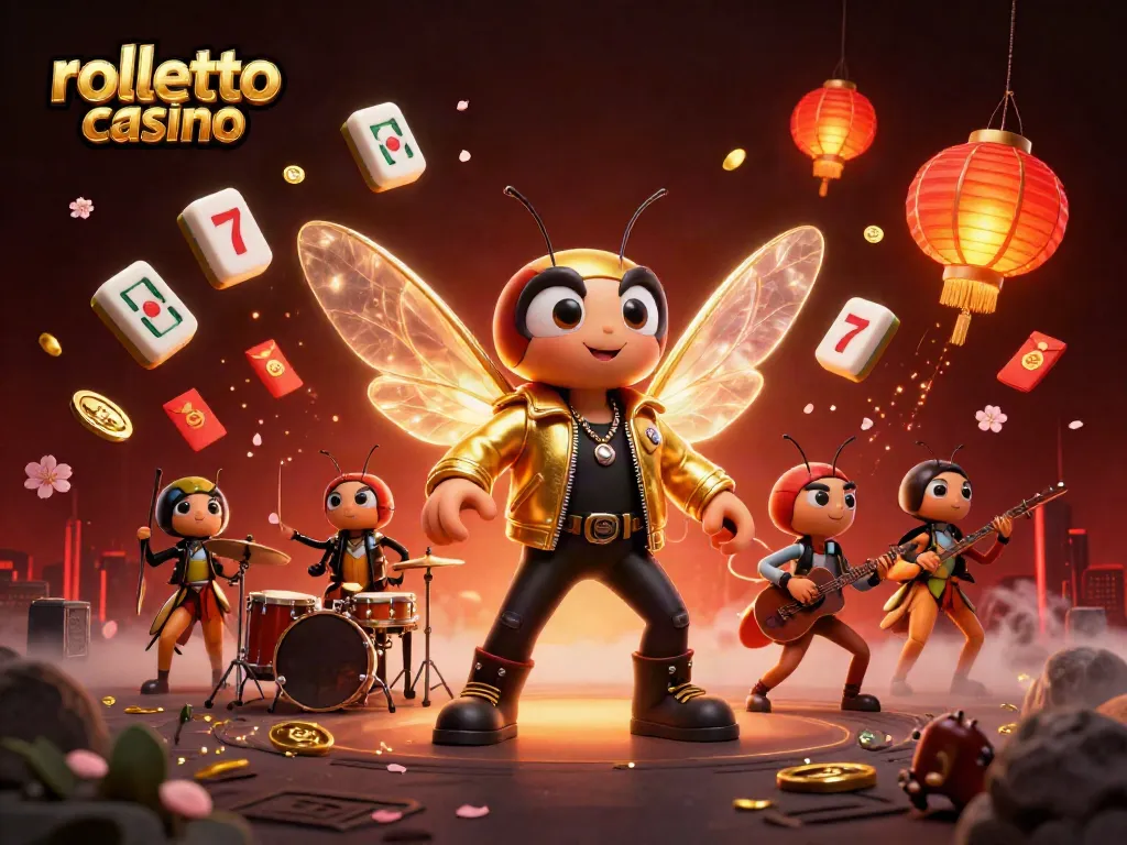 Experience winning at rolletto casino with dynamic 3D characters and vibrant casino elements