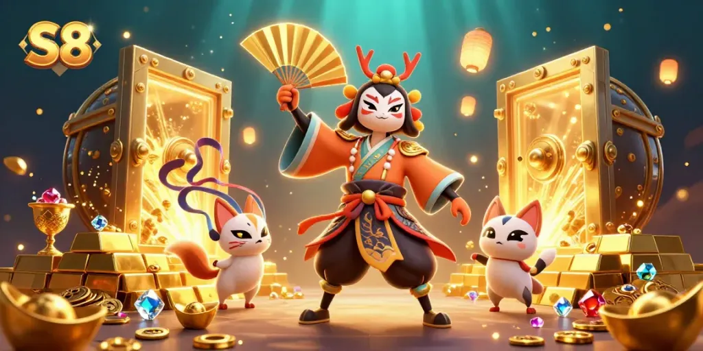 Experience the thrilling S8 casino adventure with dynamic characters and rich game elements.