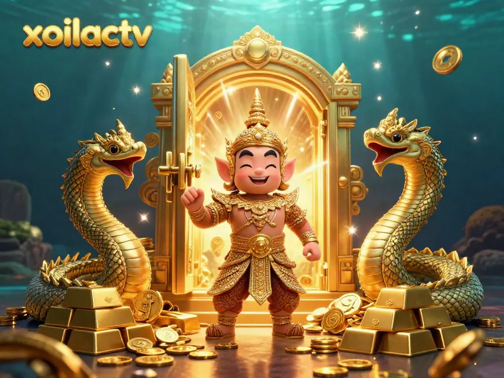 Xoilactv champions a rich 3D realm with temple guardian, treasures, and Naga companions.