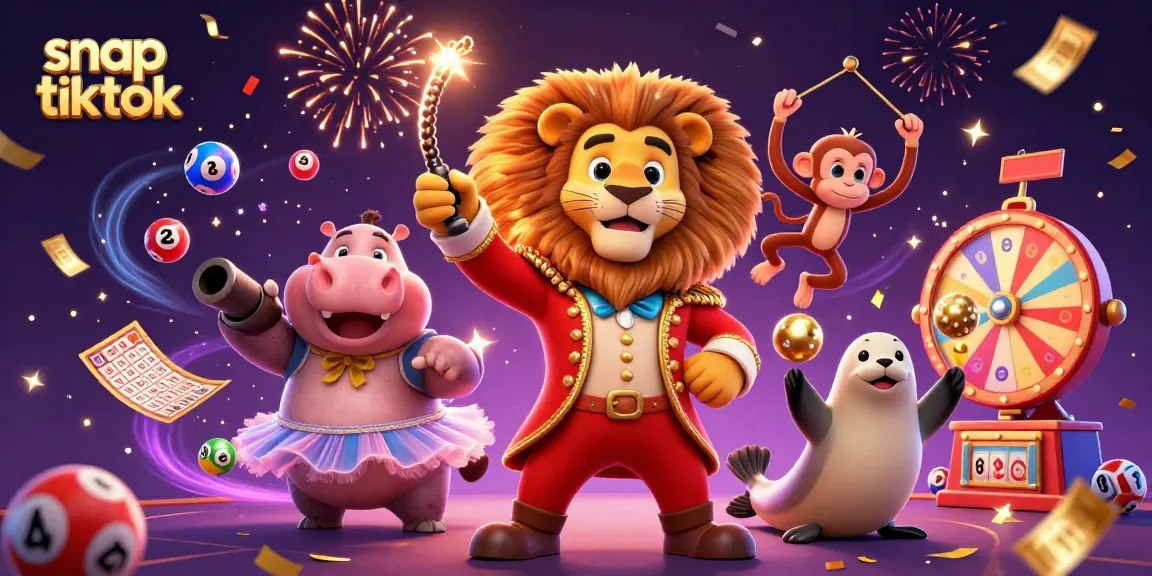Vibrant snap tik tok scene showcasing dynamic characters and casino elements in a lively celebration.