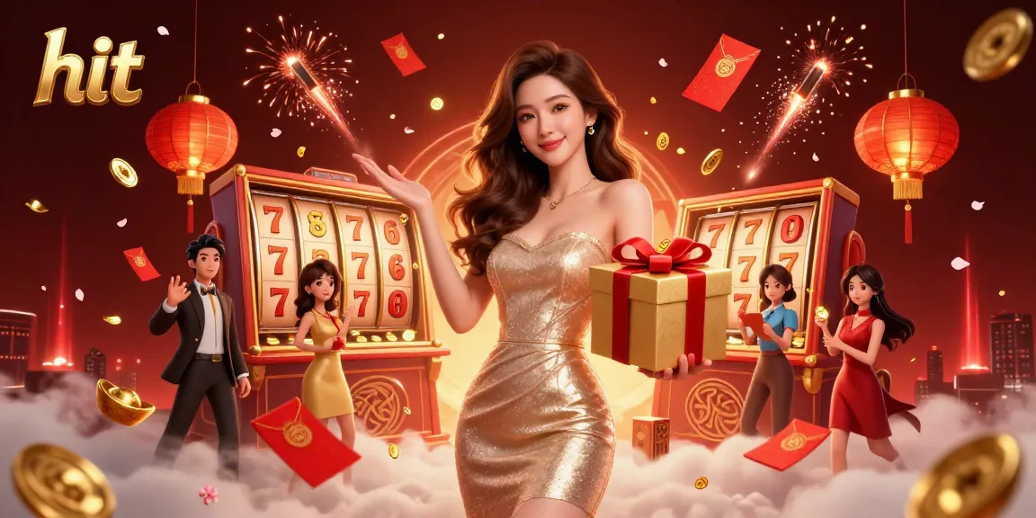 Experience hit action with vibrant characters and exciting casino elements thriving in a festive environment.