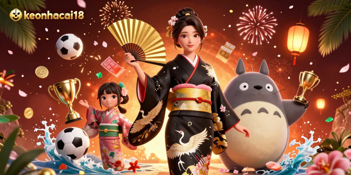 Bet on keonhacai18 as elegant characters bring vibrant sports betting atmosphere alive.