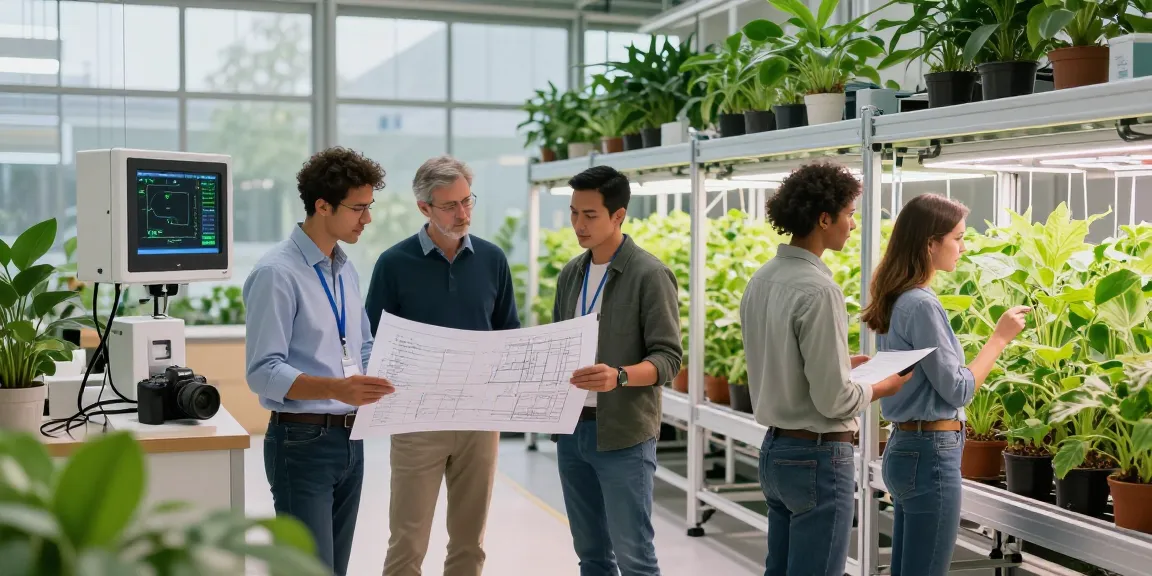 CIKA4D team collaborating on innovative indoor agriculture facility design.
