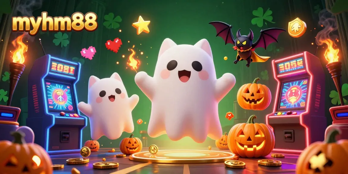 Experience the thrill of gaming at myhm88 with fun characters in a haunted casino adventure.