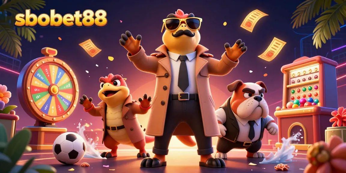 sbobet88 sports betting illustration with cartoon raptors trying to enter a VIP casino lounge