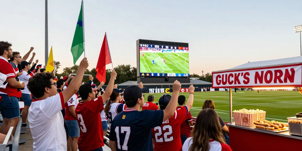 Fans enjoying a live football match, click here to experience the excitement