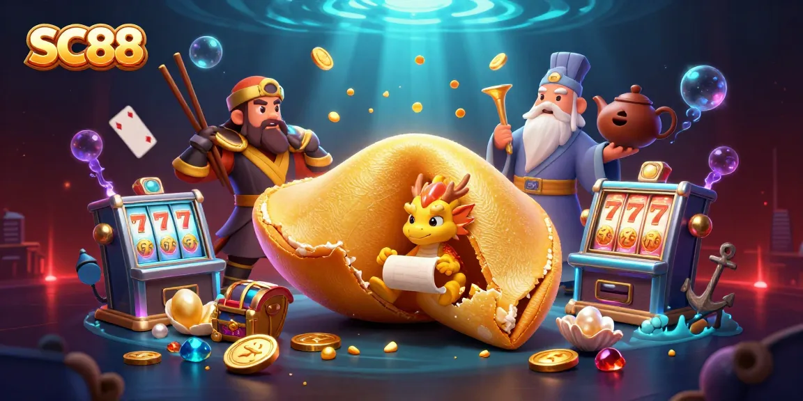 Experience SC88 in a vibrant 3D illustration showcasing a magical casino adventure.